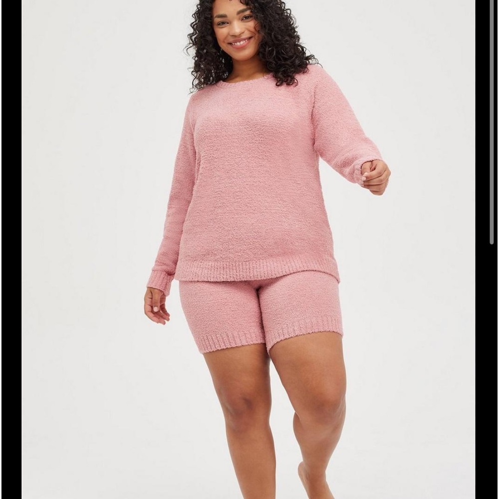 Torrid pink teddy bear lounge set